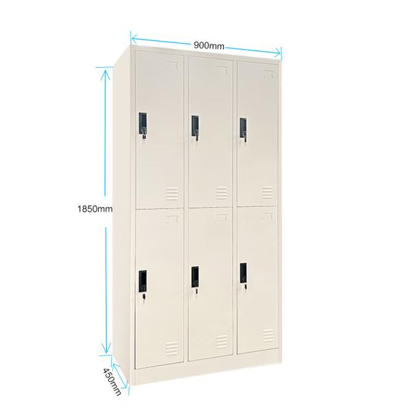 STEEL LOCKER 6 DOOR